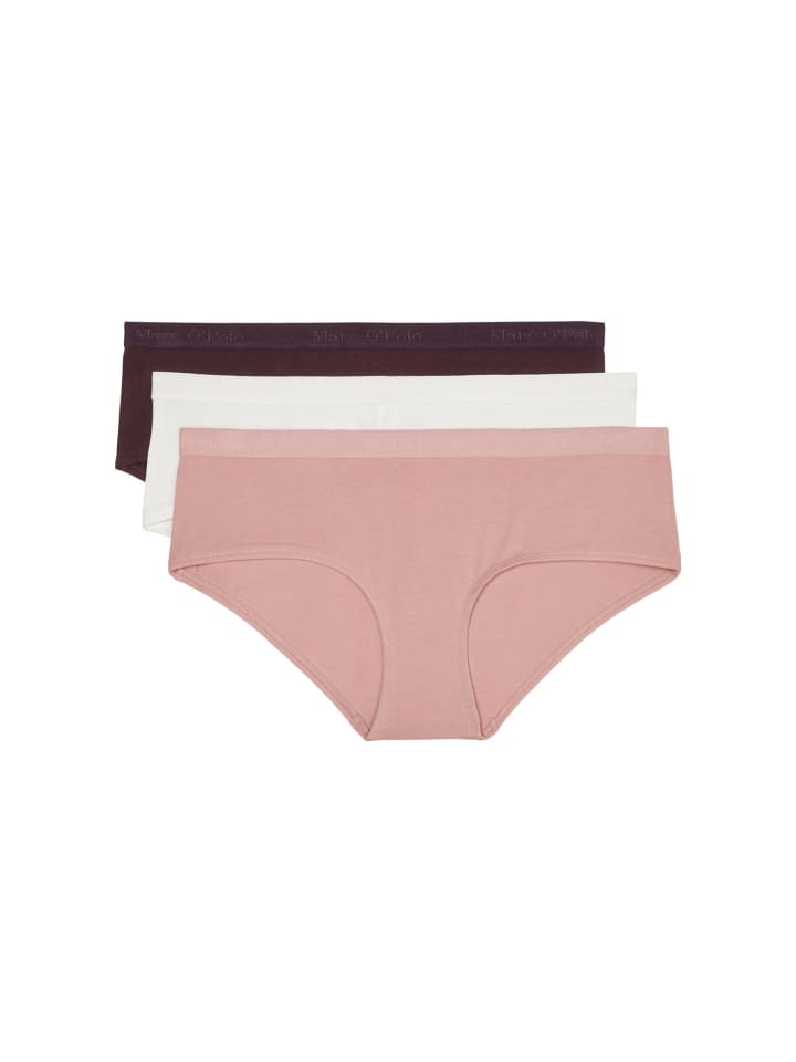 

Трусы Marc O'Polo, цвет white cotton, plum, misty rose