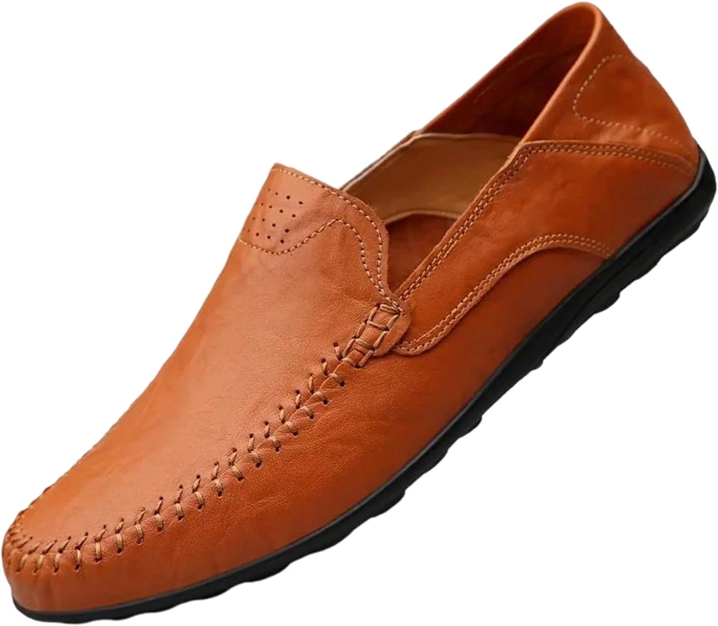 Лоферы мужские повседневные Adhdyuud, модель Driving Loafers, красно-коричневый