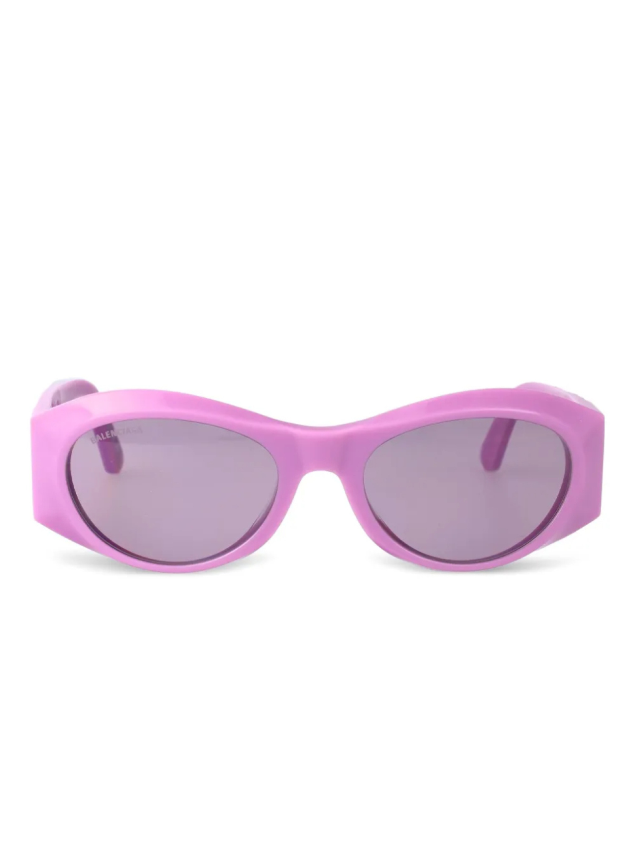 

Солнцезащитные очки в геометрической оправе Balenciaga Eyewear, розовый