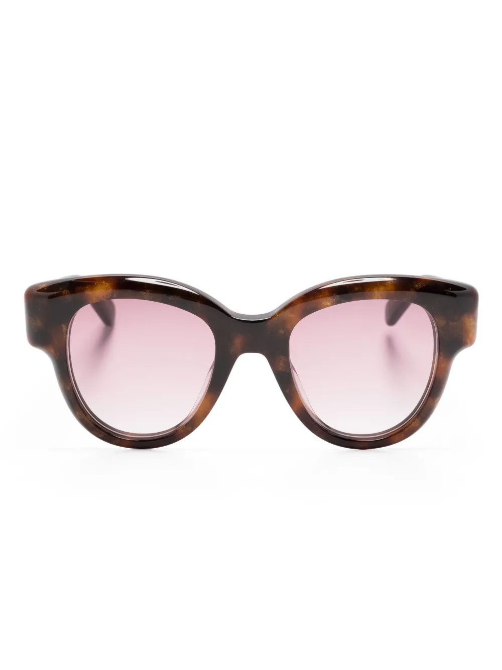 

Солнцезащитные очки в оправе 'кошачий глаз' Pomellato Eyewear, коричневый