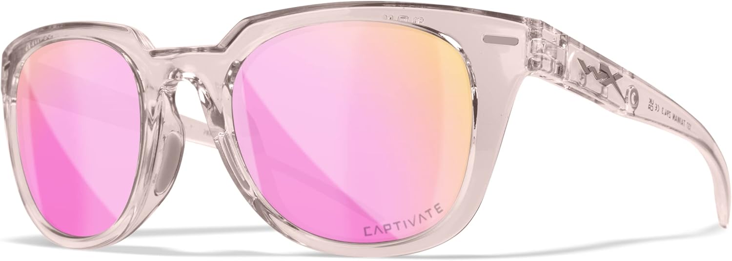 

Wiley X Ultra Captivate, поляризованные, защита от УФ, для стрельбы, рыбалки, велоспорта, экстрима, глянцевая оправа "кристаллический румянец", зеркальные линзы "розовое золото"