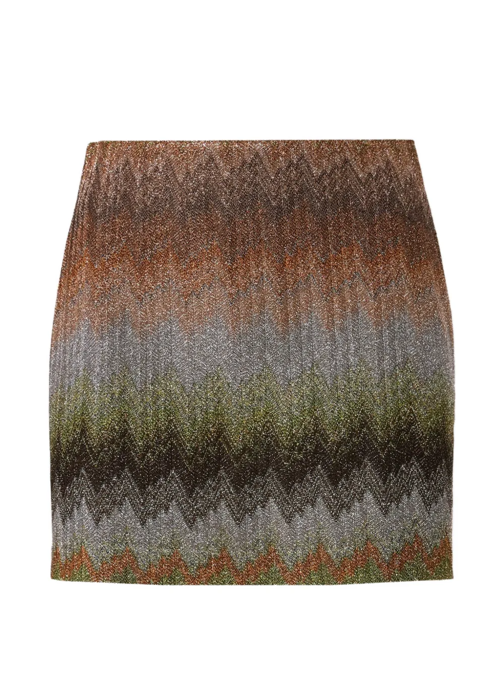 

Мини-юбка с зигзагообразным узором Missoni, коричневый
