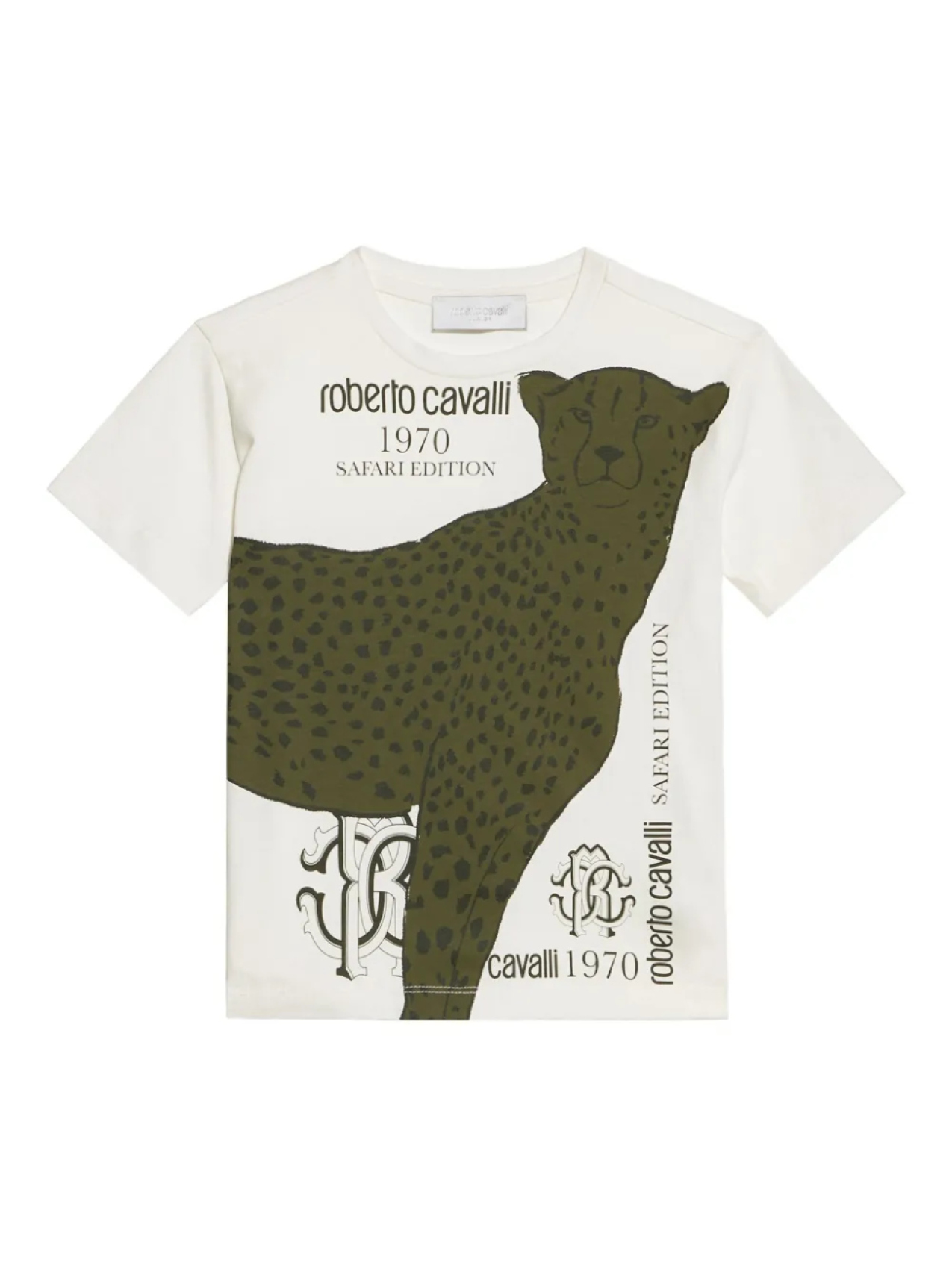 

Футболка Safari Edition с принтом Roberto Cavalli Junior, белый