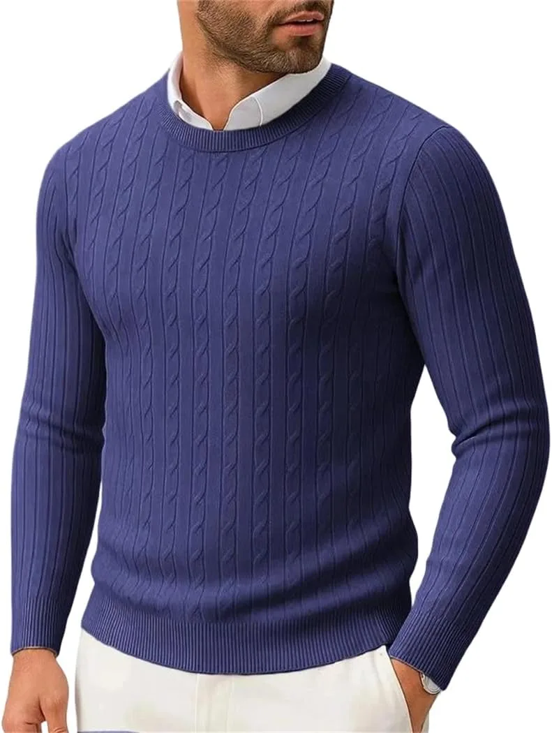 

Мужской свитер Slim Fit с узором твист