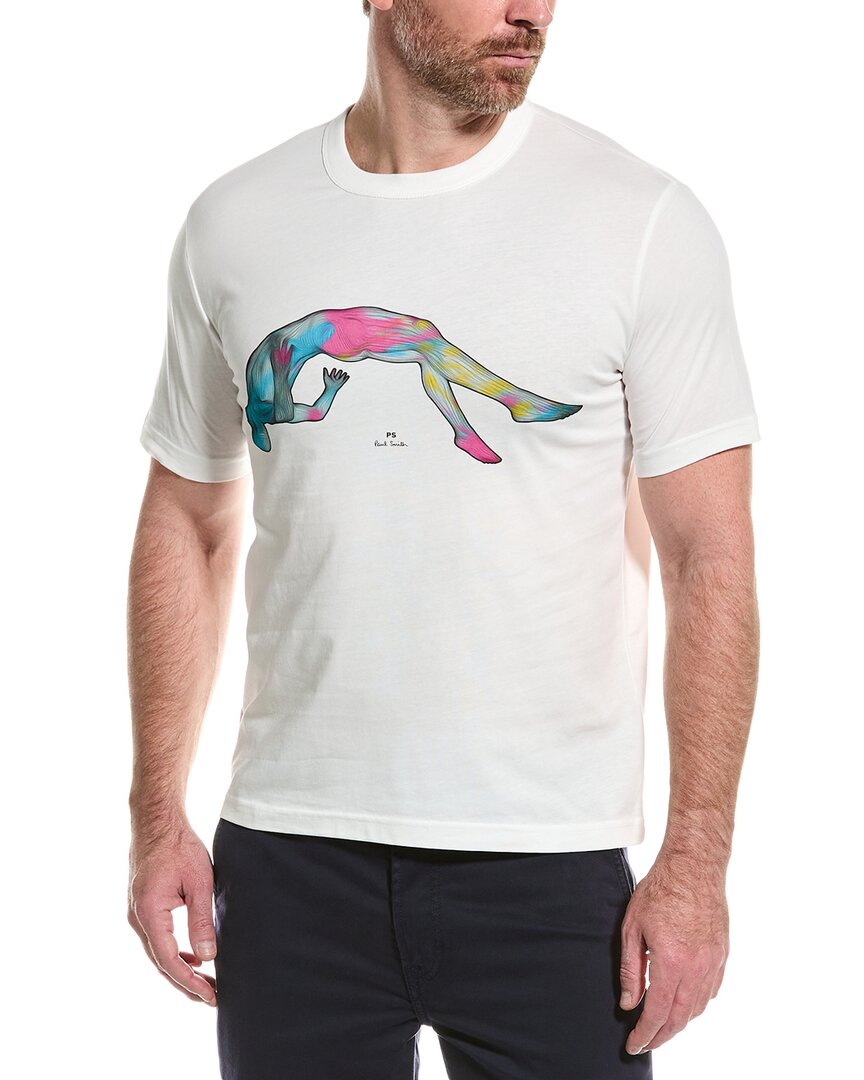 

Футболка с эффектом левитации от PS by Paul Smith, белый