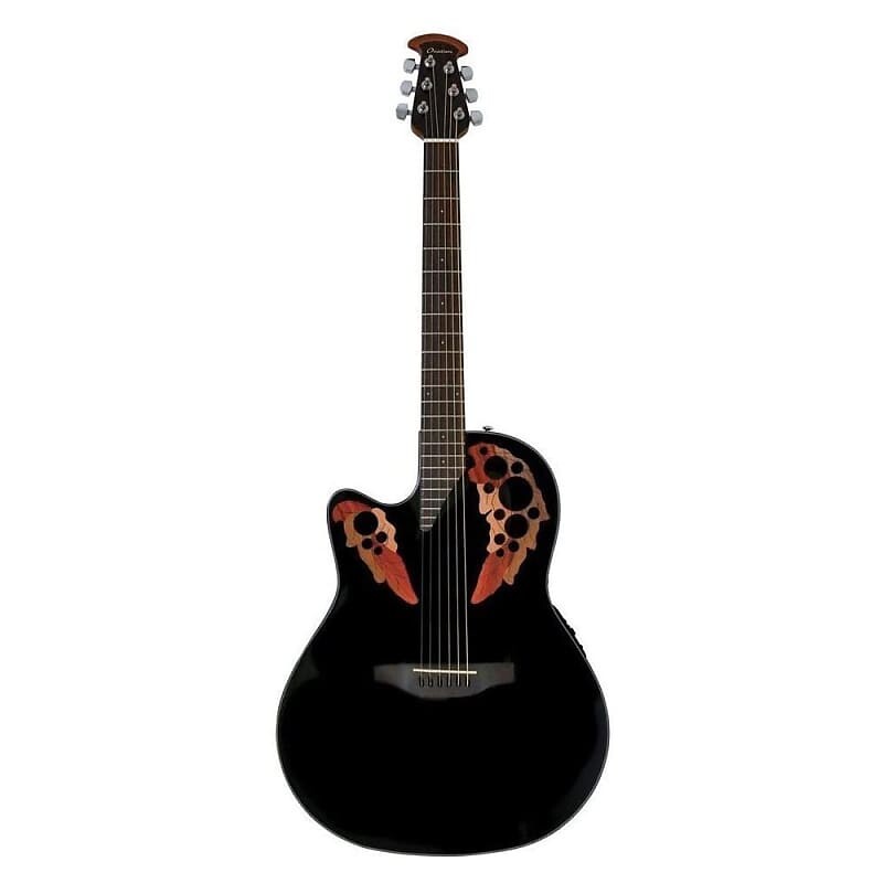 

Акустическая гитара Ovation Celebrity Elite CE44l-5 Electric Acoustic Guitar Mid Cutaway Left-Handed Model Black