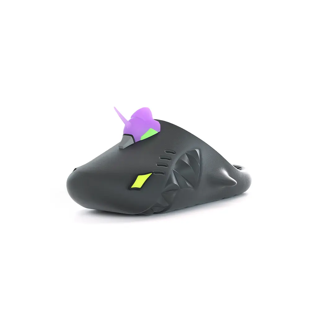 

HelloSlippers Акулакикс Mule Mecha, закрытые тапочки унисекс черные, цвет Black