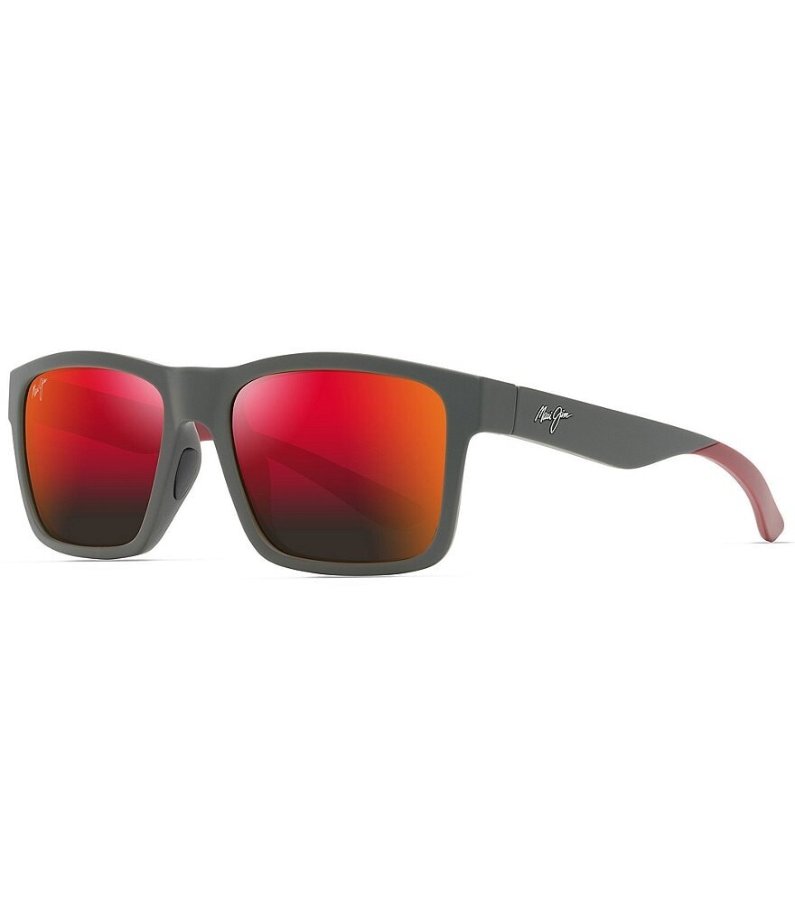 

Солнцезащитные очки унисекс Maui Jim The Flats PolarizedPlus2, 57 мм, прямоугольные с зеркалом, серый