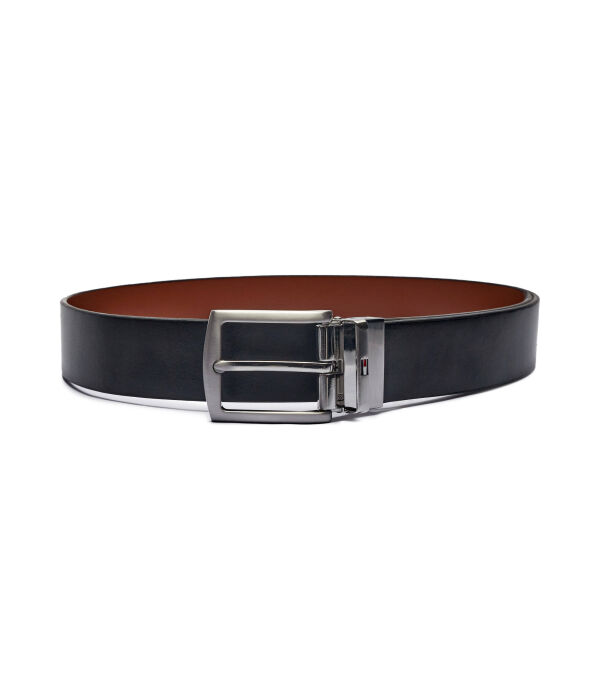 

Ремень двусторонний кожаный Tommy Hilfiger Denton 3.5 rev, черный