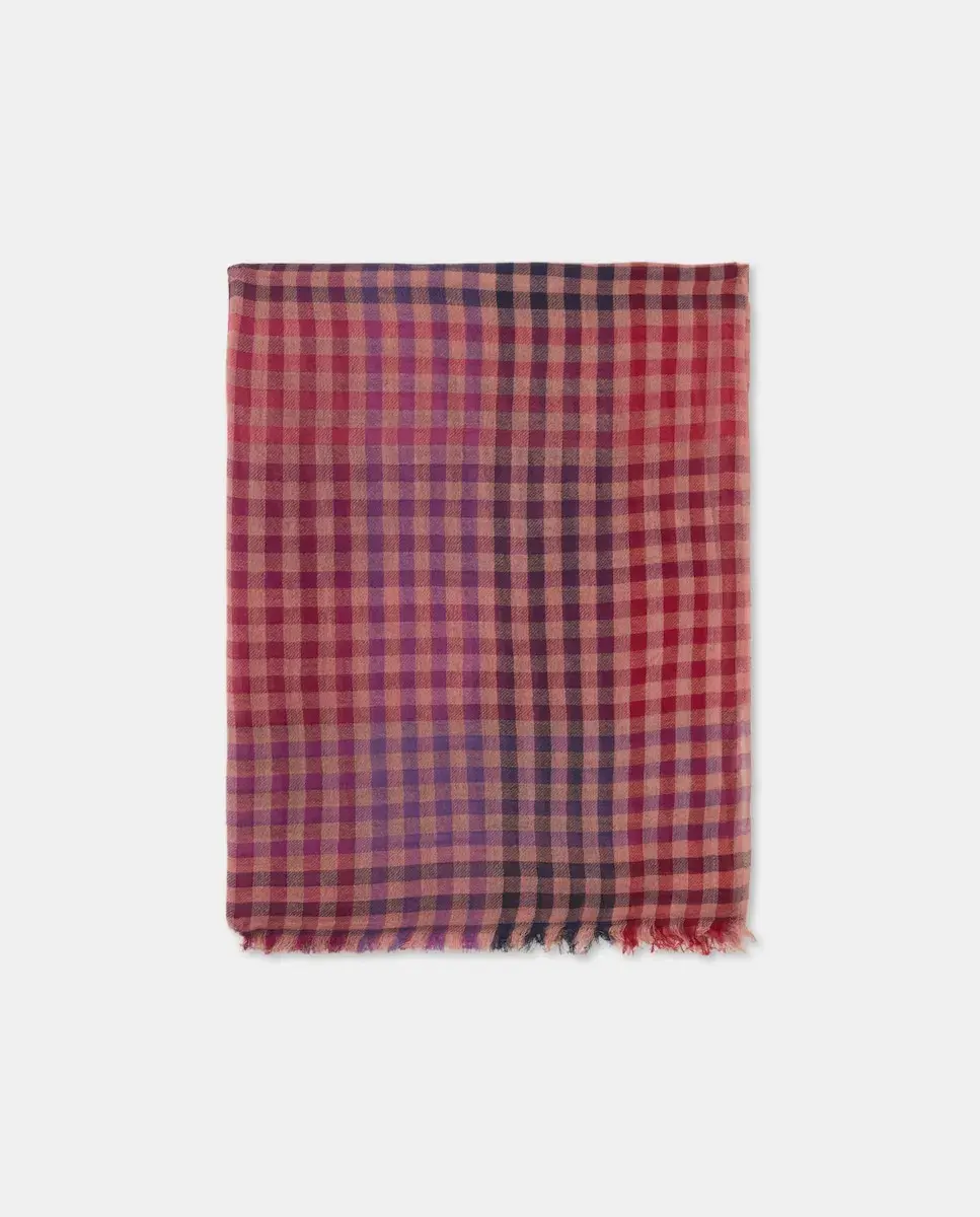 

Платок с рисунком в клетку твилл Southern Cotton, розовый