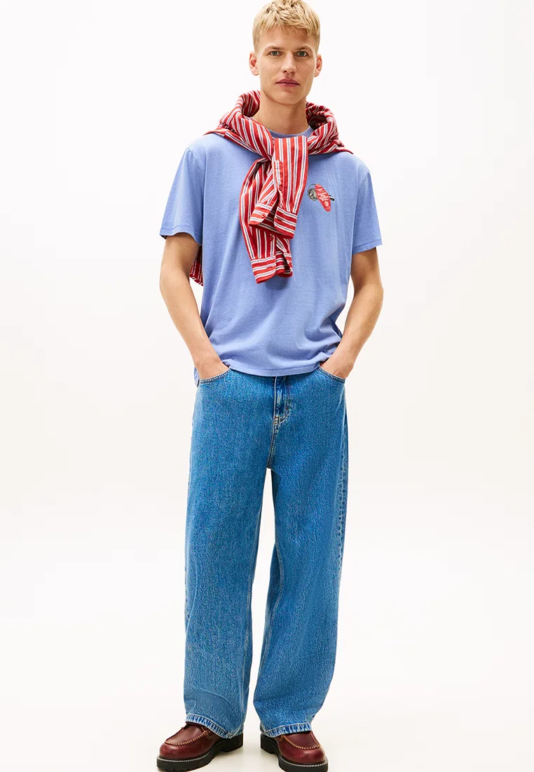 Футболка свободного кроя, Tommy Jeans Tommy Hilfiger, синий — фото 4