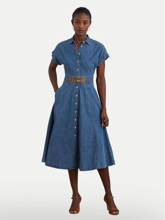 

Джинсовое платье стандартный крой 250963908001 Lauren Ralph Lauren, синий
