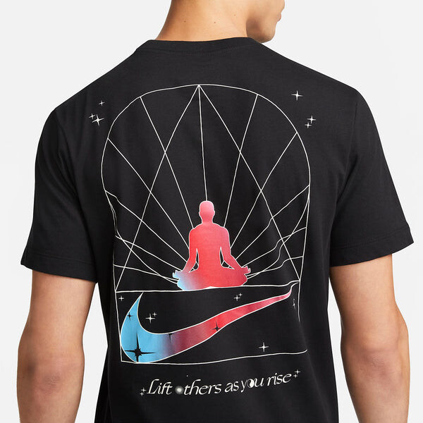 Футболка yoga dri fit Nike, черный — фото 3