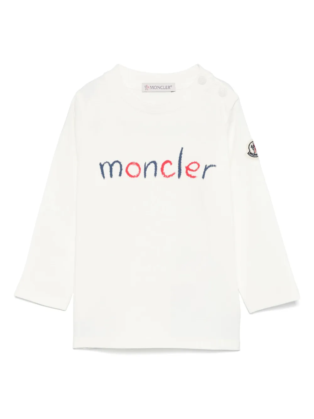 

Футболка с логотипом Moncler Enfant, белый