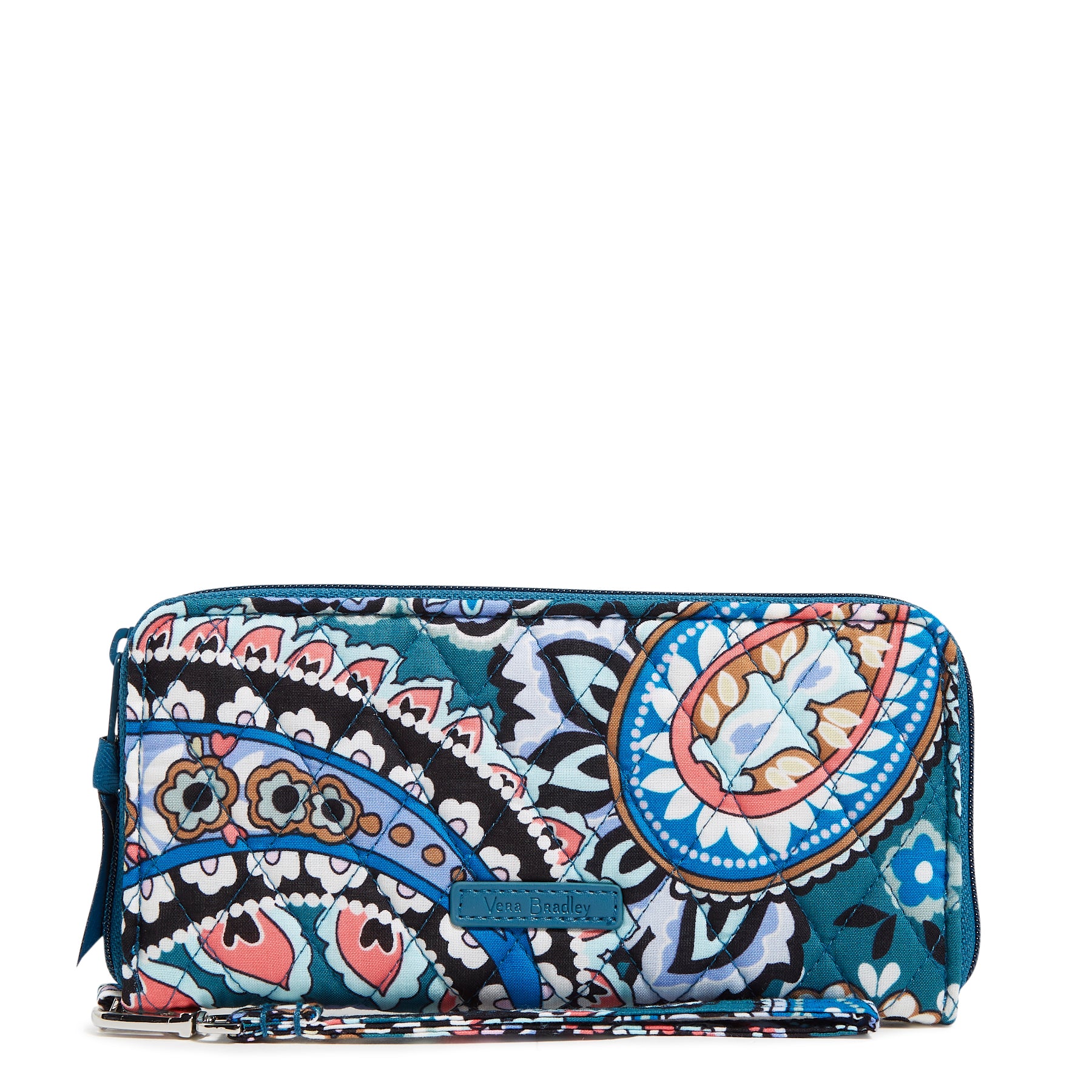 

Кошелек-браслет Accordion из хлопка Vera Bradley, Haymarket Paisley Jewel