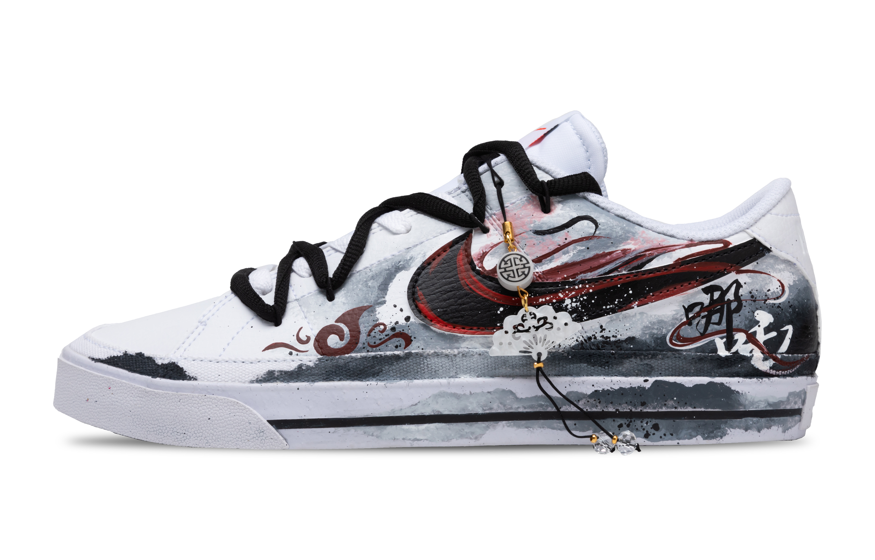 

Nike Низкие кроссовки для скейтборда Court Legacy, устойчивые к истиранию и скольжению, мужские, черно-красные
