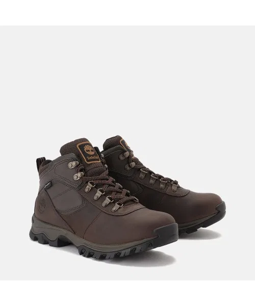 Ботинки для хайкинга Timberland Mount Madsen водонепроницаемые мужские темно-коричневые — фото 3