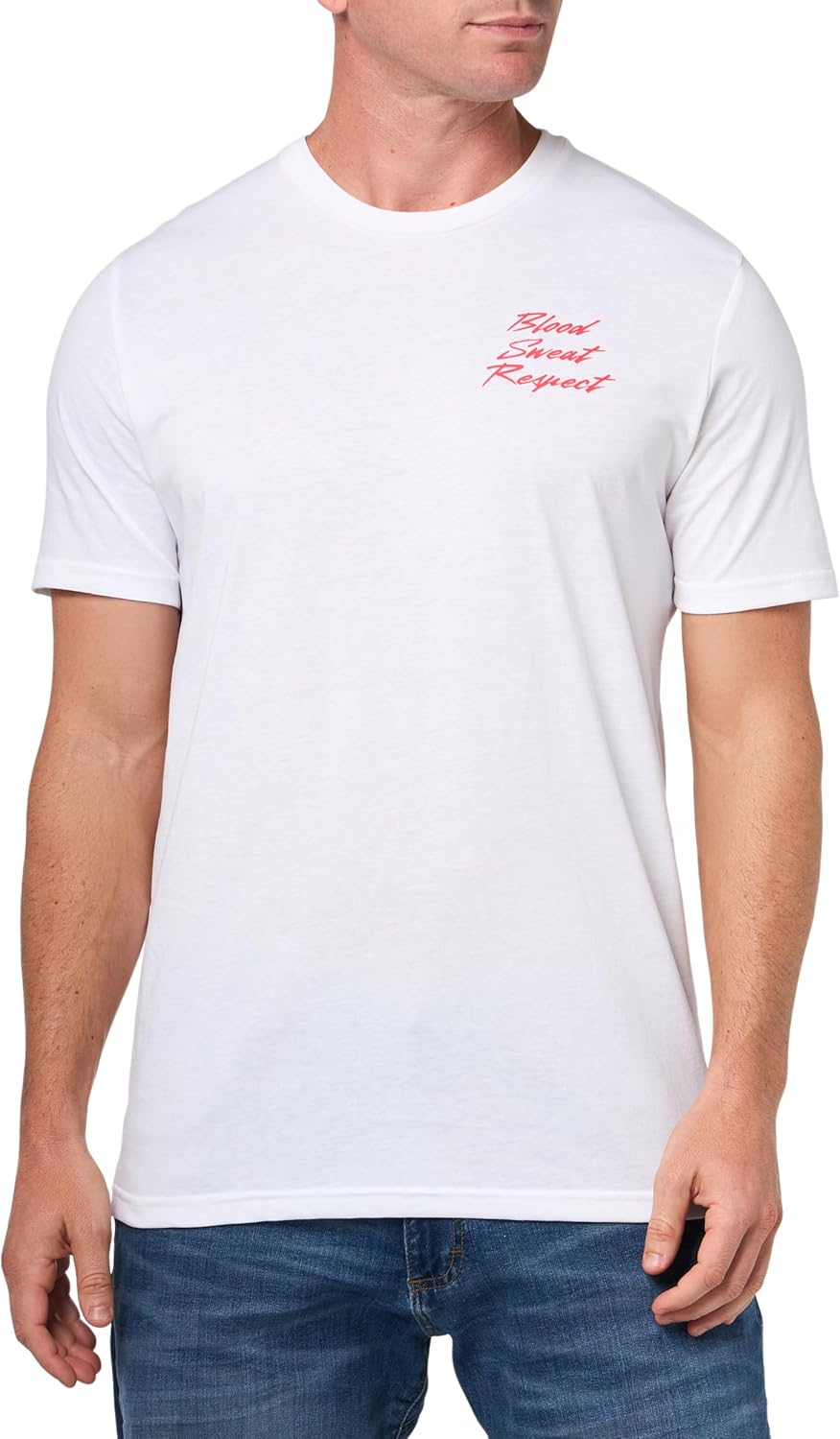 

Мужская футболка с коротким рукавом Under Armour Project Rock Blood Sweat Respect, (100) White/Racer Red, Белый, Мужская футболка с коротким рукавом Under Armour Project Rock Blood Sweat Respect, (100) White/Racer Red