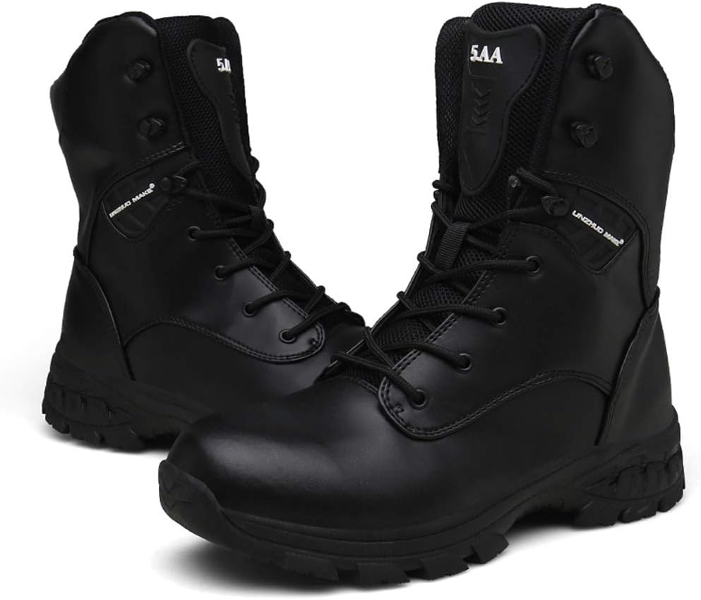 

Мужские тактические ботинки, высокие военные пустынные боевые ботинки для активного отдыха, работы, прогулок и тренировок, серые - 44/UK 9.5/US 10 Jlfzc