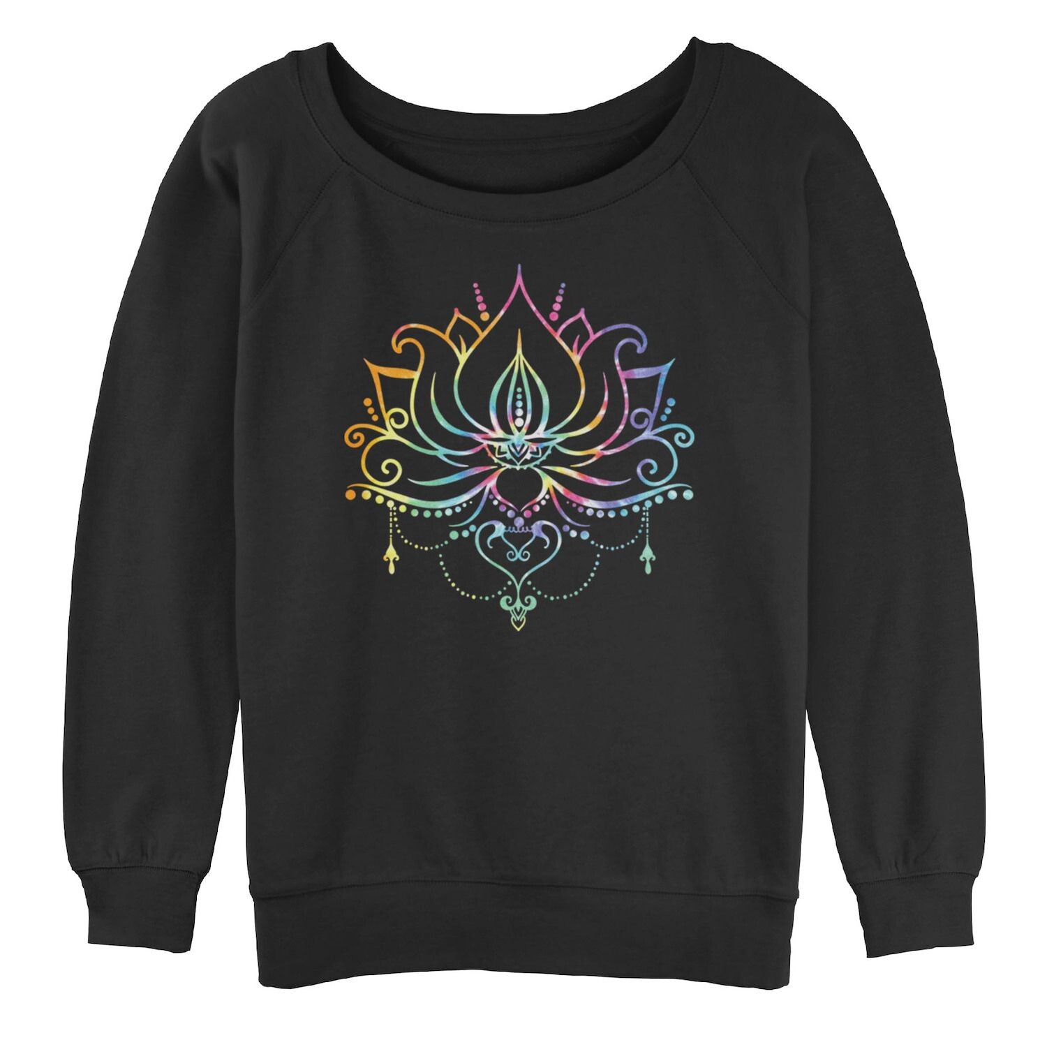 

Толстовка оверсайз с графическим рисунком для юниоров Radial Tie Dye Lotus Bloom Licensed Character