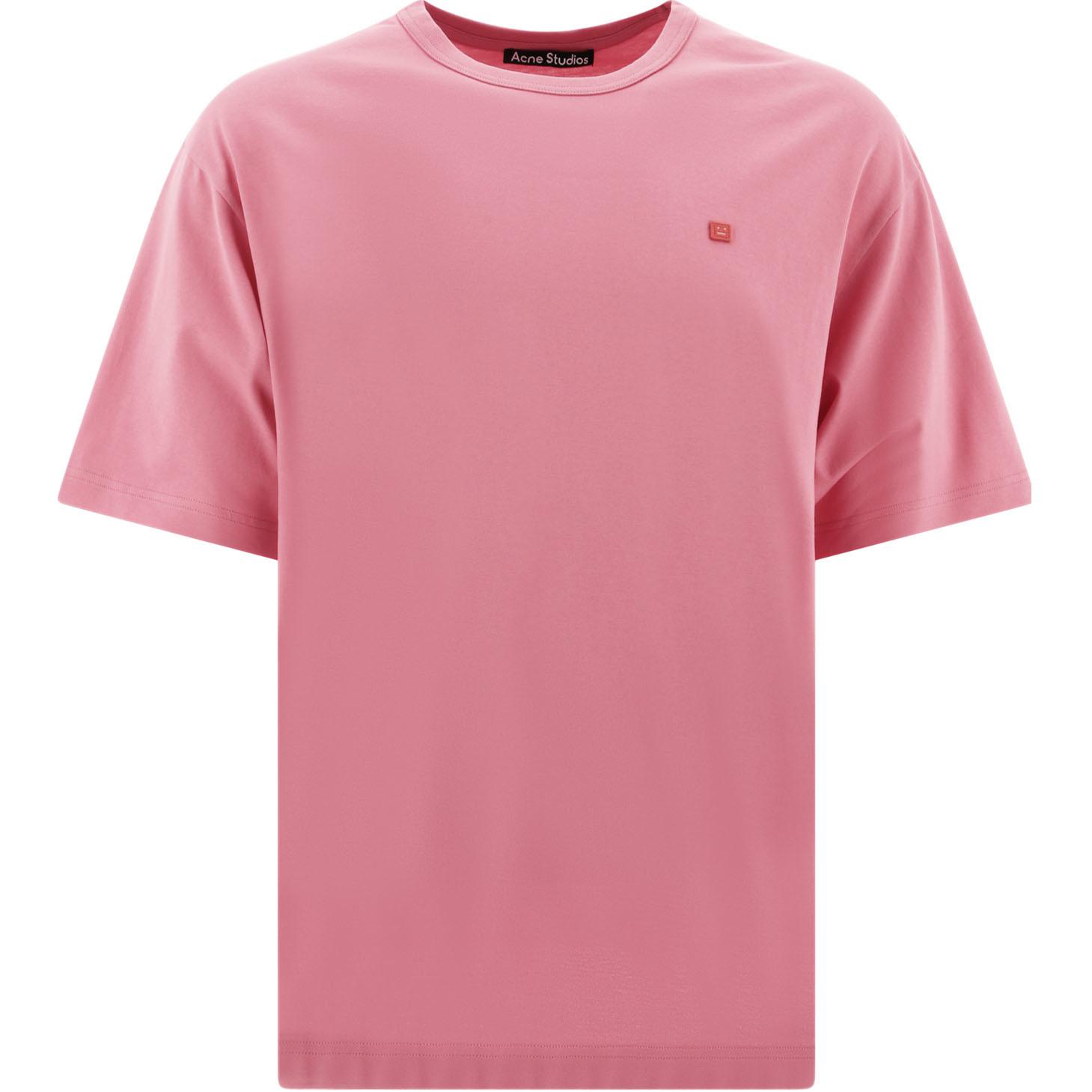 

Футболка с логотипом Acne Studios, розовая