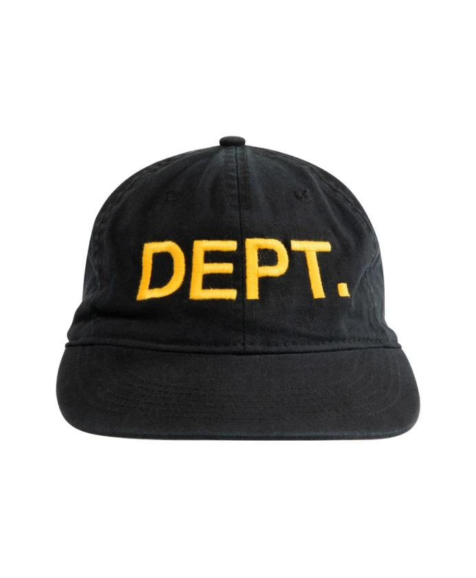 

Черная хлопковая плоская кепка Gallery Dept., черный