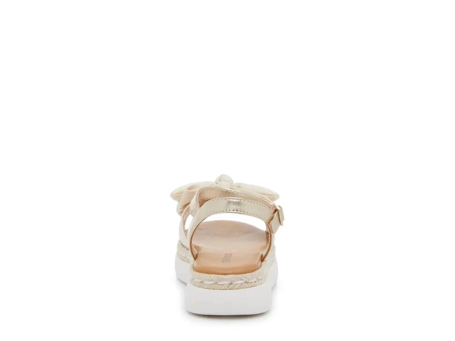 Детские сандалии Steve Madden Jamuse, бежевые, с бантом, на платформе, модель ZAP1580 — фото 4