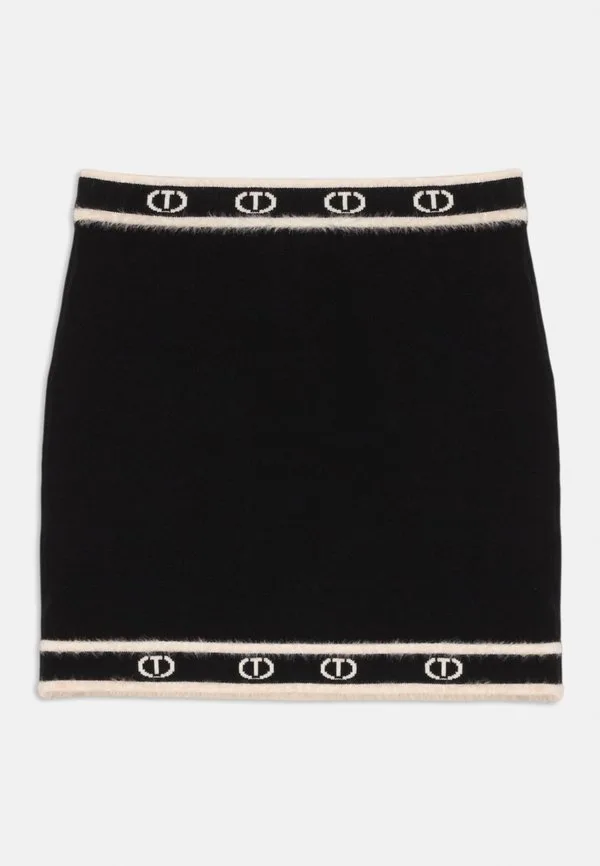 Юбка мини-юбка Twinset, Black/Off White — фото 2
