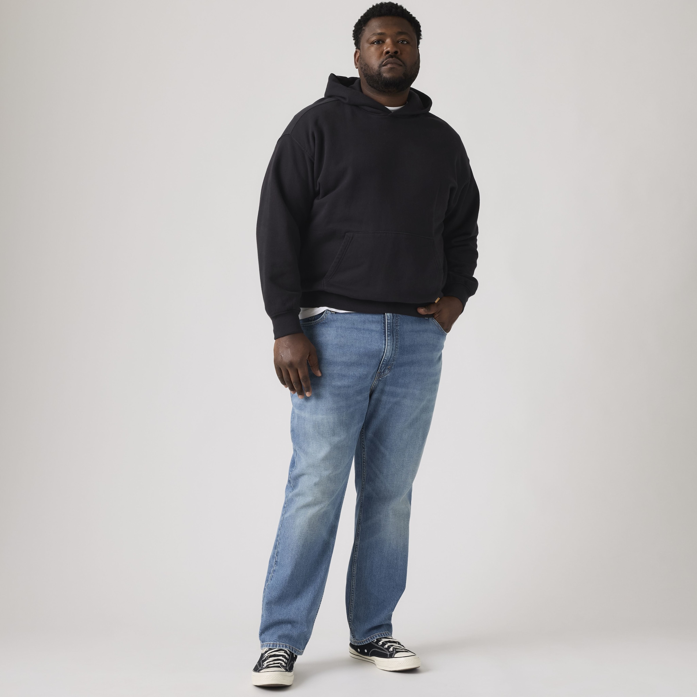 Levi's Big & Tall Джинсы Slim fit в синем дениме — фото 3