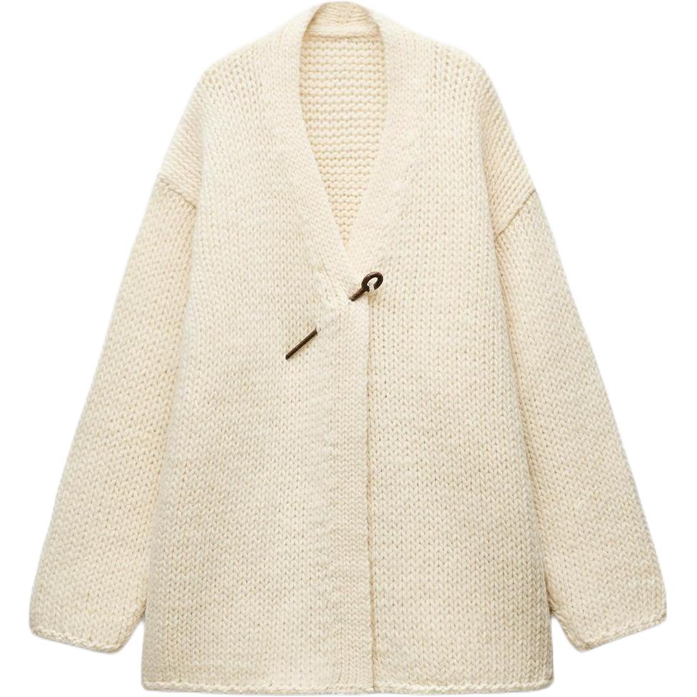 Свитер женский натурального цвета ZARA, Natural — фото 3