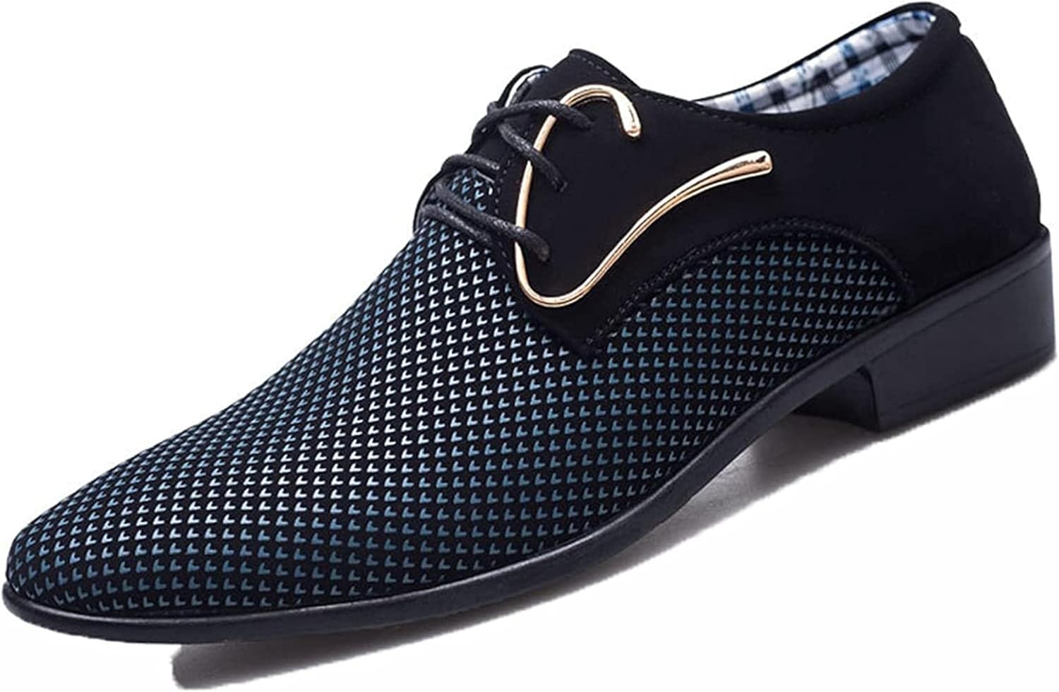 

Мужские деловые туфли Yiozoi, легкие, шнуровка, смешанные цвета, заостренные, дерби, для свадьбы, вечеринки и офиса, синий