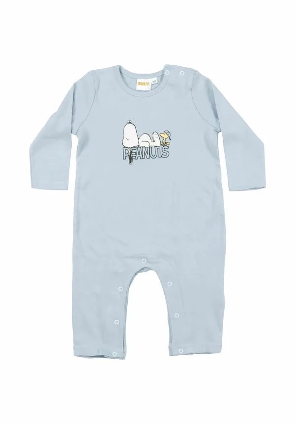 Комбинезон the peanuts snoopy baby strampler einteiler schlafstrampler langarm пижамы Snoopy, Hellblau
