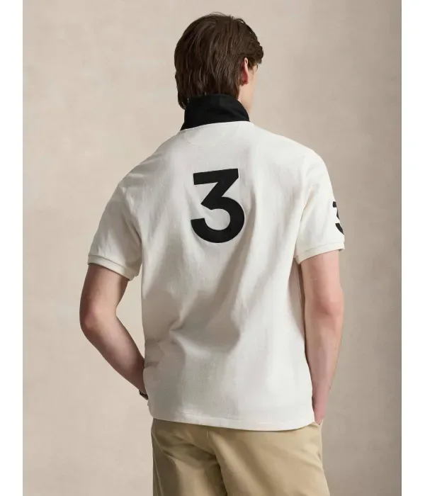 Полюс classic fit Polo Ralph Lauren, экрю — фото 3