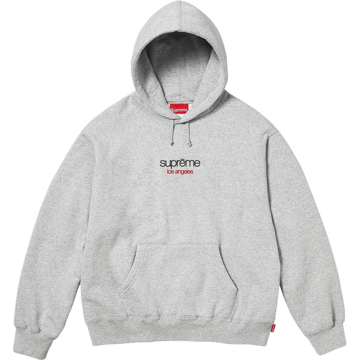 Унисекс худи с капюшоном Classic Logo Shop Supreme, светло-серый — фото 3