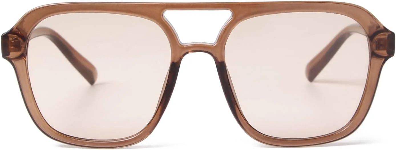 

Солнцезащитные очки-авиаторы ADE WU в стиле ретро для женщин и мужчин, винтажная мода 70-х годов, стильные квадратные авиаторы, Brown Frame Champagne Lens