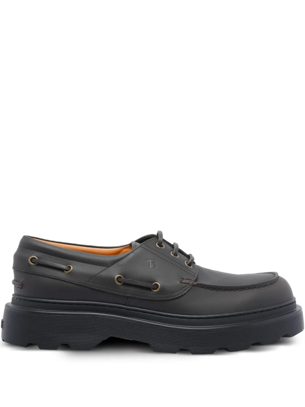 

Туфли-лодочки на платформе со шнуровкой TOD'S, черный