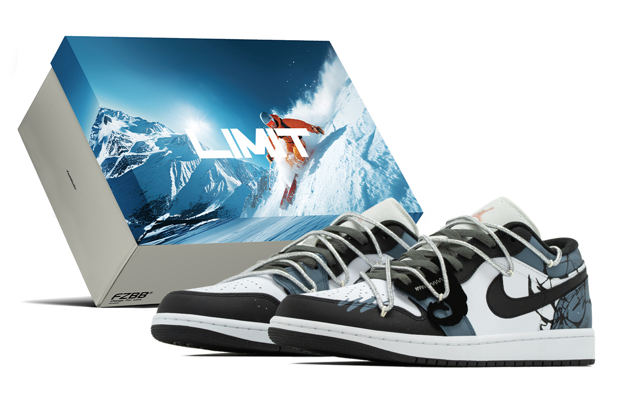 

Jordan Кроссовки Air 1 Vintage мужские низкие синий черный