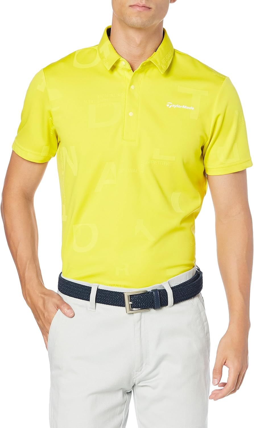 

Мужская поло-рубашка TaylorMade с графическим принтом, длина рукавов с рукавами, желтый
