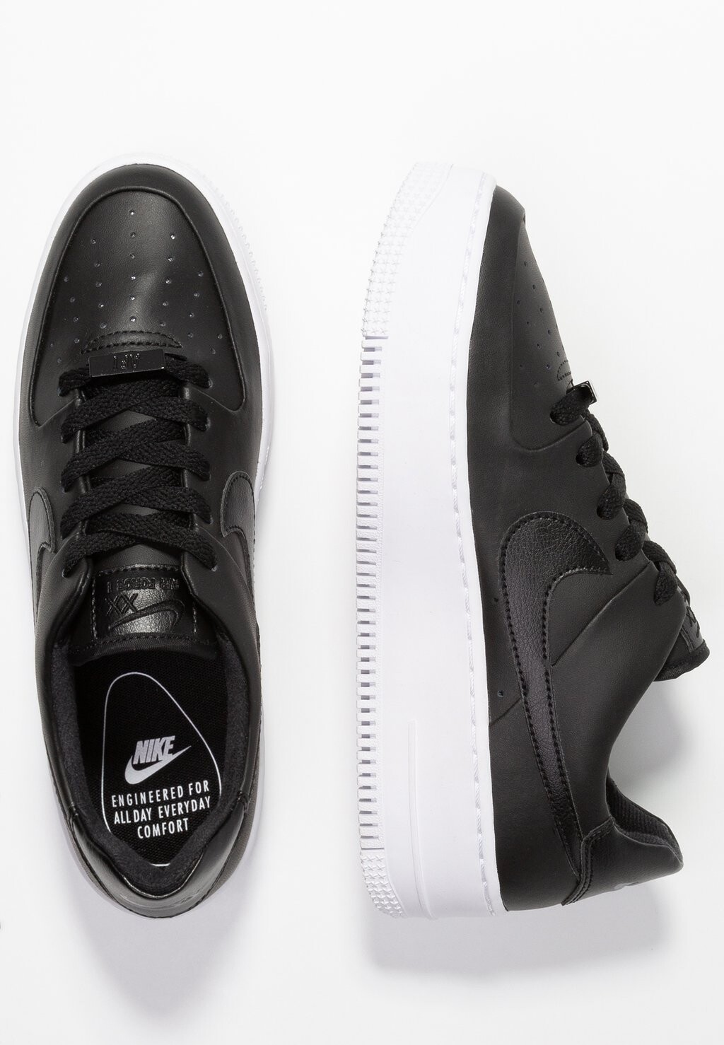 

Низкие кроссовки Af1 Sage Nike, черный/белый