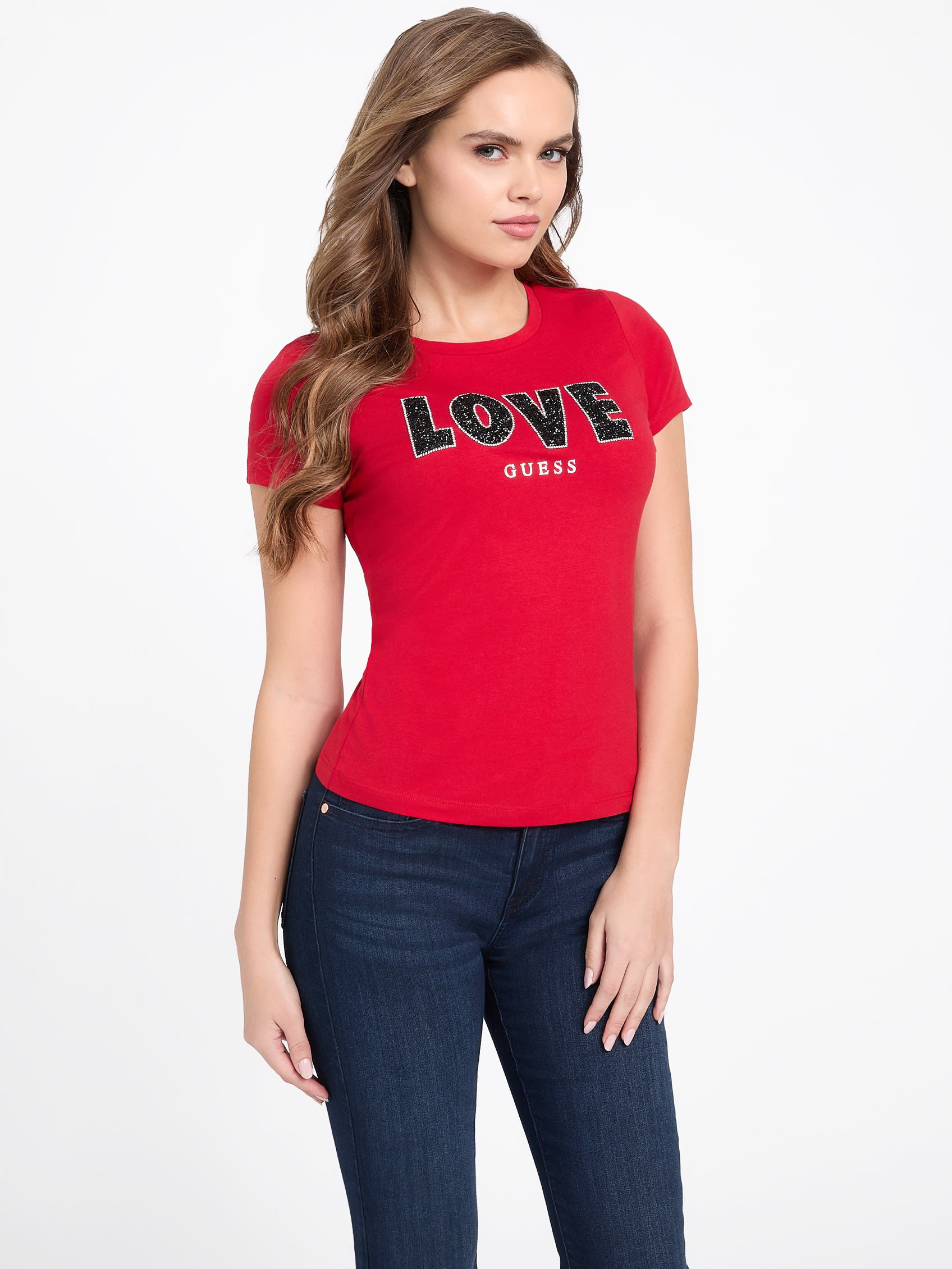 

Футболка Eco Celie Love Guess Factory, цвет rugby red