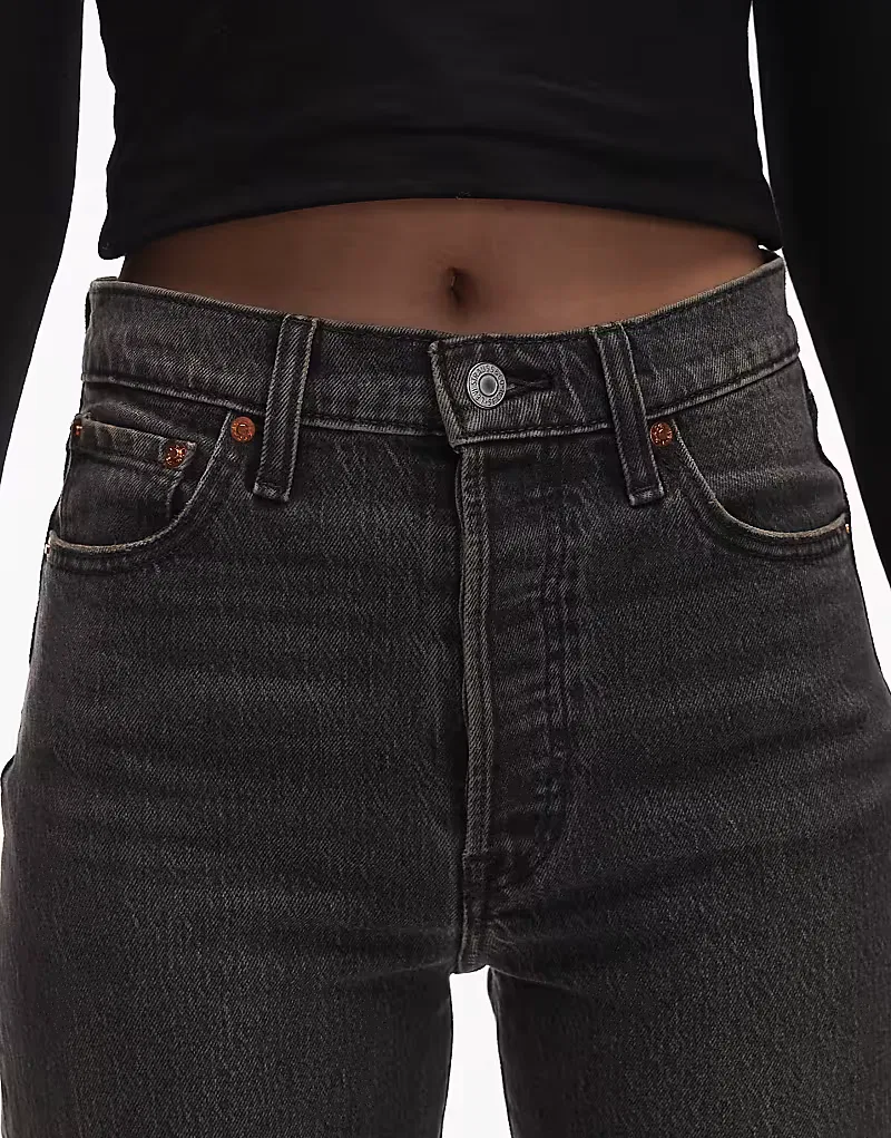 Джинсы Levis прямого кроя полной длины Levi's, черный — фото 4