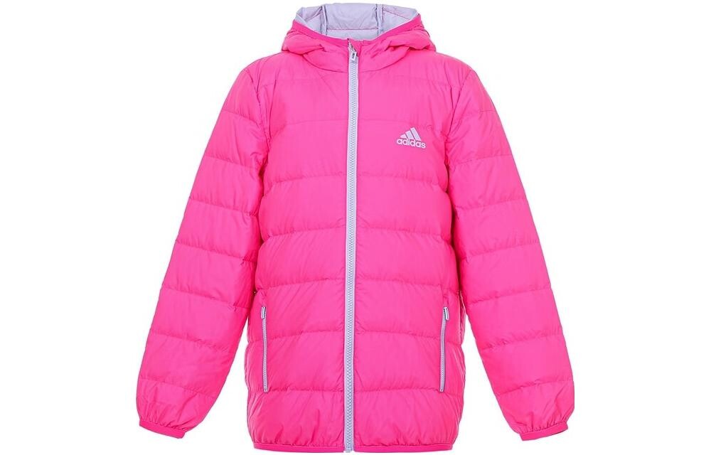 

Пуховик детский Adidas Lightweight Down, розовый/серый