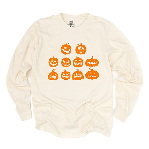 

Футболка с длинным рукавом Halloween pumpkin faces garment dyed Simply Sage Market, Ivory, Зеленый, Футболка с длинным рукавом Halloween pumpkin faces garment dyed Simply Sage Market, Ivory