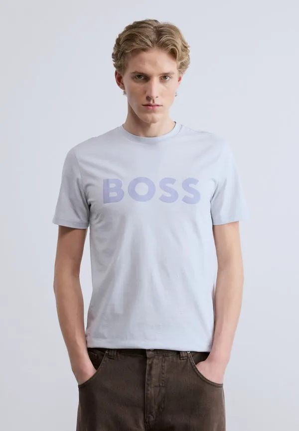 Футболка с принтом «мысли» Boss, Light Pastel Grey