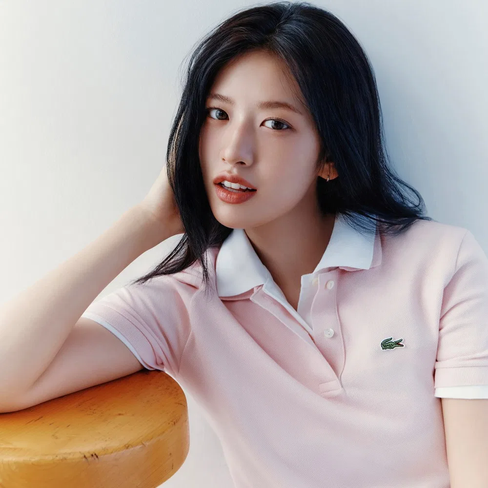 Футболка-поло Lacoste светло-розовая, базовый крой