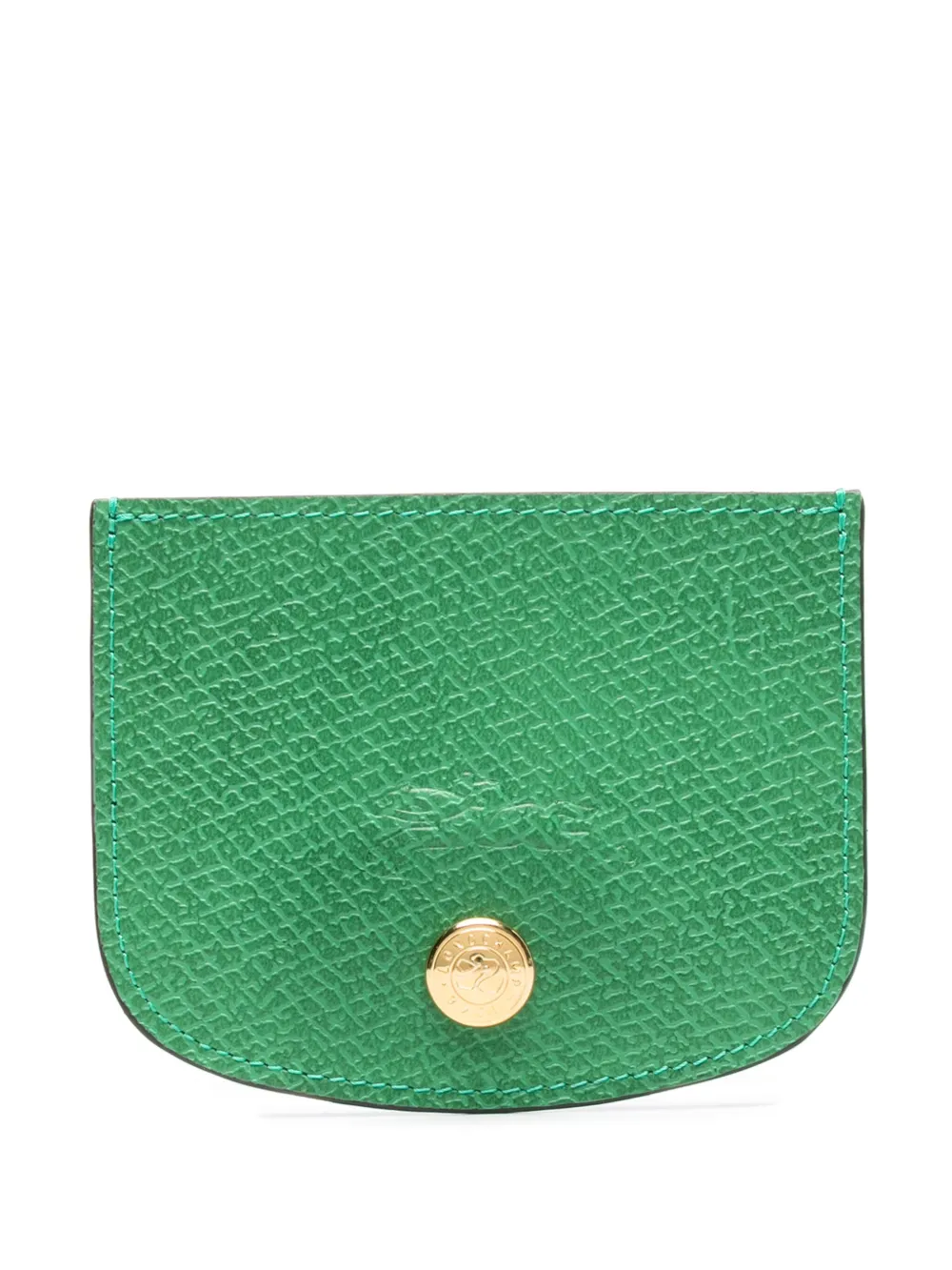 

Кардхолдер Épure с вышитым логотипом Longchamp, зеленый