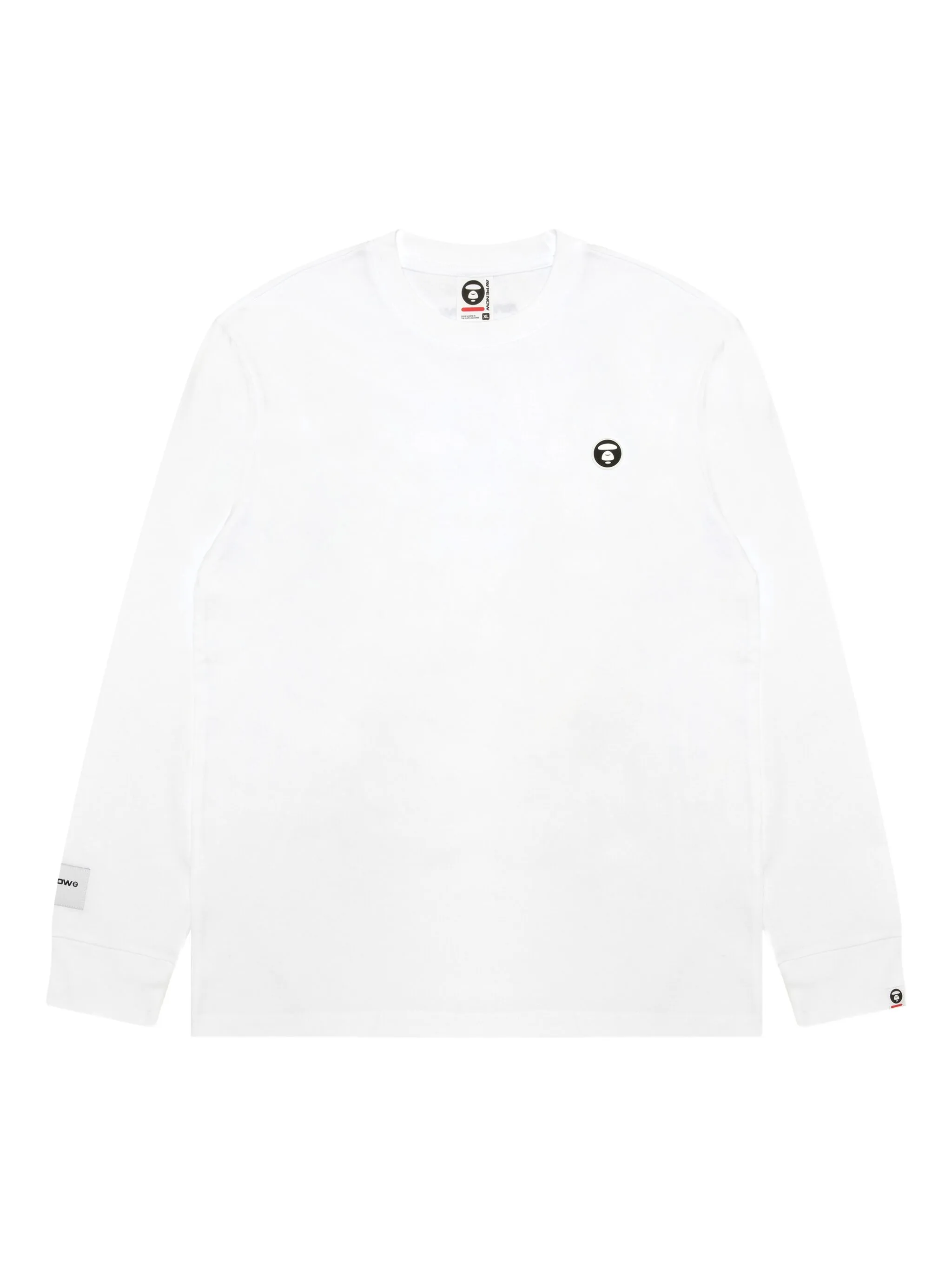 

Футболка с длинными рукавами и логотипом Aape By A Bathing Ape, белый