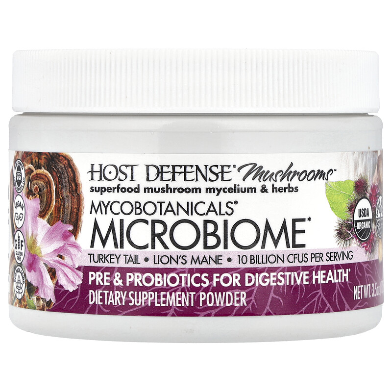 

Host Defense, Mushrooms , микробиомный порошок MycoBotanicals, 100 г (3,5 унции)
