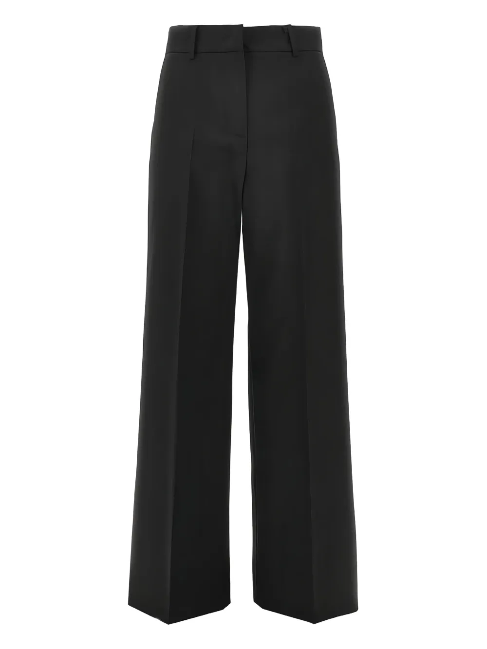 

Брюки из шерсти с завышенной талией Weekend Max Mara, черный