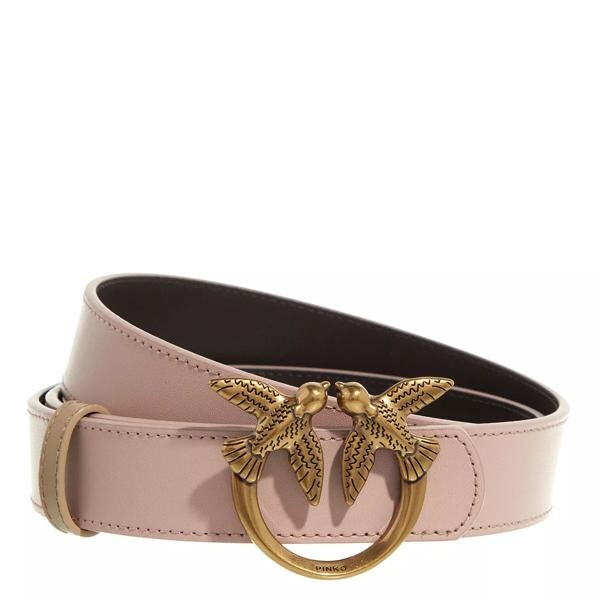 

Ремень love berry h3 double belt cipria/t.moro antique Pinko, розовый